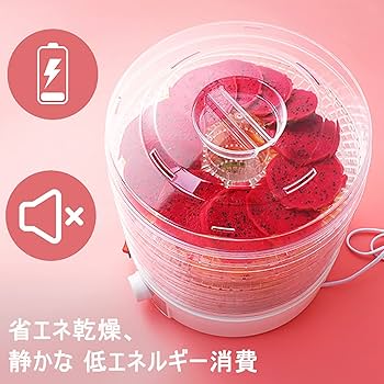 Amazon.co.jp: KAIWM ミニ フードドライヤー【5層 大容量 ・360